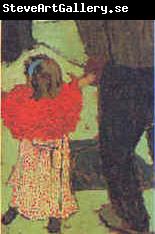 Edouard Vuillard Enfant avec Echarpe Rouge